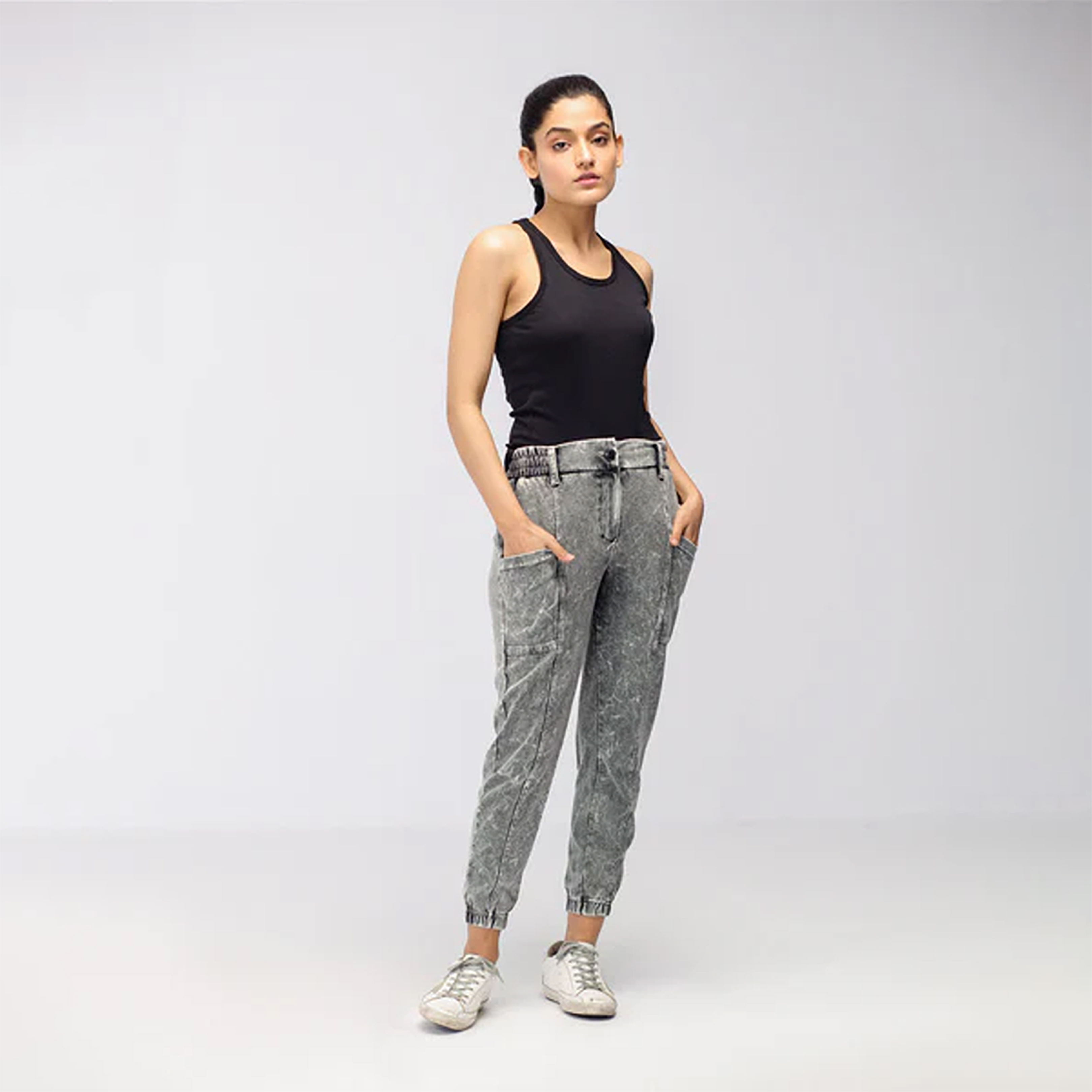 Women's Acid Wash Pants - Numerical Corp (Private) Limited