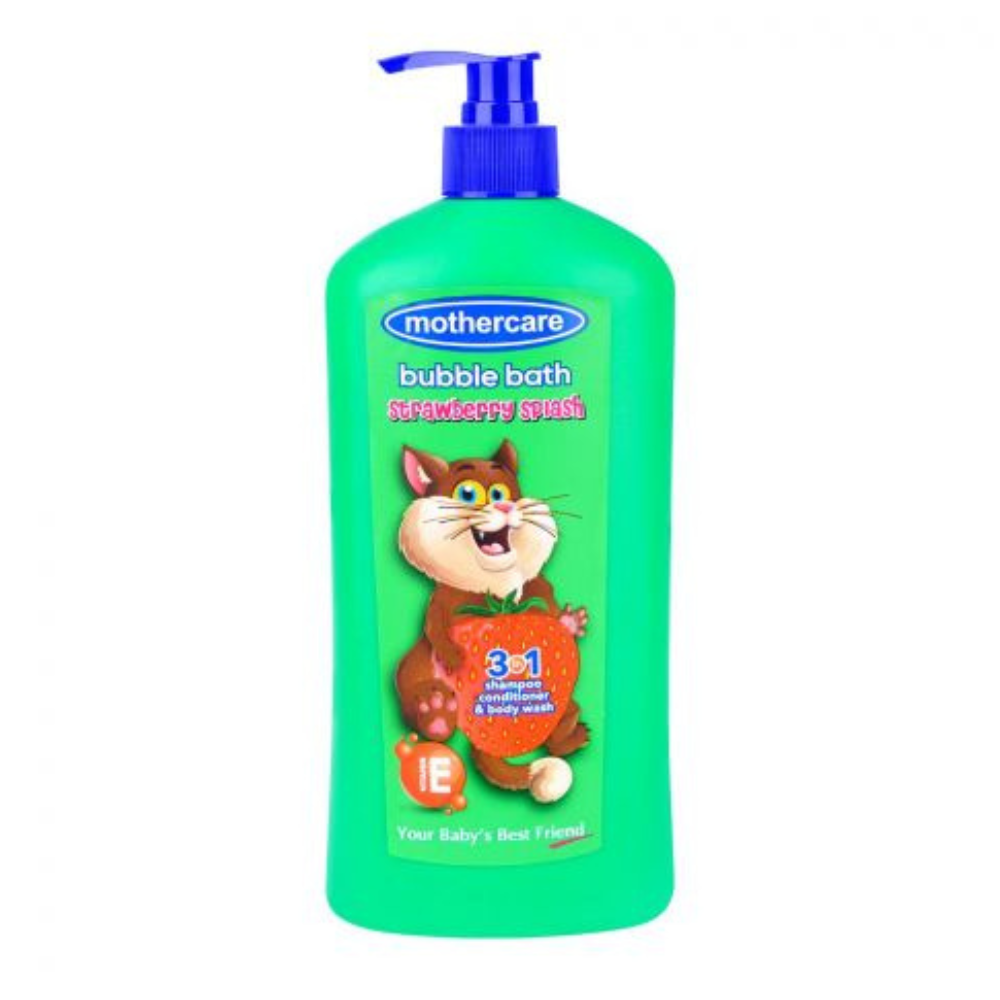 Mothercare Bubble Bath Strawberry Splash 3in1 Shampoo, Conditioner & Body Wash, 550ml