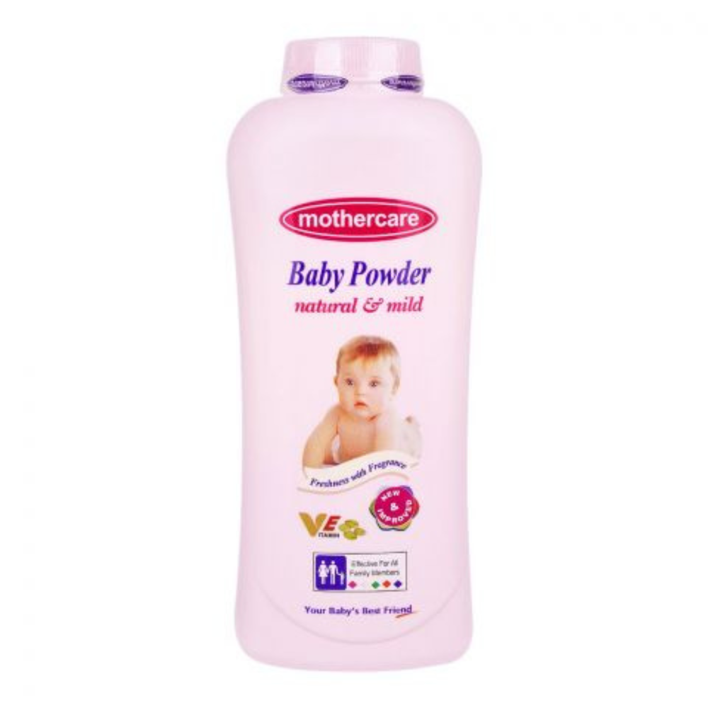 Mothercare Natural & Mild Baby Powder, Local, 385g